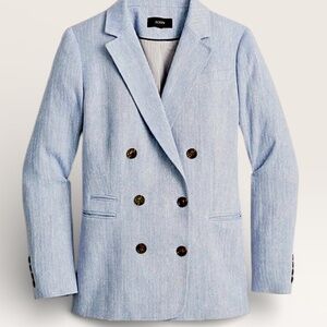 J.Crew Herringbone Bristol Blazer Double Breasted | Size 6